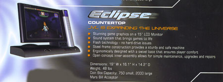 Eclipse Countertop - B & G Amusement Company in Kansas City Missouri