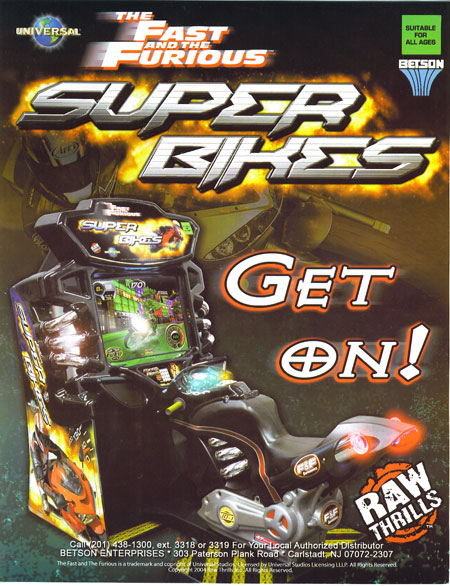 The Fast and The Furious - Super Bikes - B & G Amusement Company in Kansas City Missouri