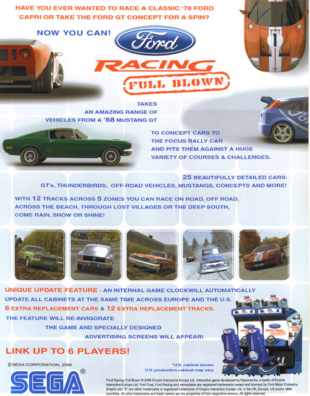 Ford Racing - Full Blown - B & G Amusement Company in Kansas City Missouri
